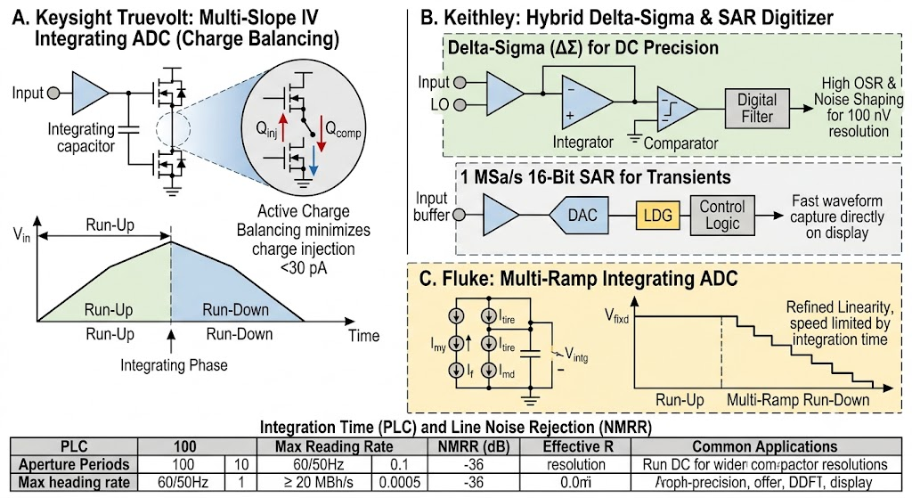 Keysight and Keithley 6.5-digit multimeter comparison
